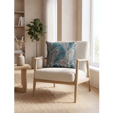 Ravello Home Premuım Özel Seri Palmiye Desen Çift Taraflı Kırlent Kılıfı