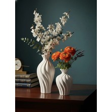Varkal 2'li Iskandinav Tarzı Modern Bohem Kıvrımlı Pinterest Vazo Set