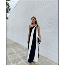 Amorluxe Çift Renkli Elbise