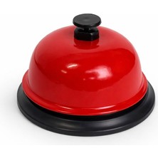 Minelox Oyun Zili - Buton Zil - Resepsiyon Zili- 7.5 cm Masa Zili (Kırmızı)