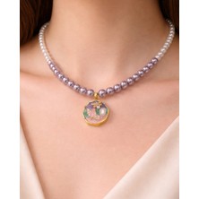 Inci Dizili Madalyon Detaylı Kadın Kolye – Zarif ve Şık Tasarım