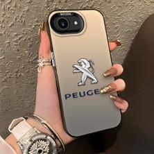 HONTINGA iPhone 17E ile Uyumlu Kılıfı Silikon Kenar Sert Arka Düşüme Önleyici Basitlik Anti Düşme Kamera Korumali Peugeot Desen Telefon Kılıfı Kadın ve Erkek Için Uygundur K1-1102
