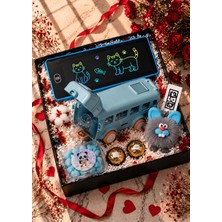 Artopio Otobüs Suluk Matara + LCD Kalem Kutusu – Çocuklar Için Doğum Günü Hediyesi