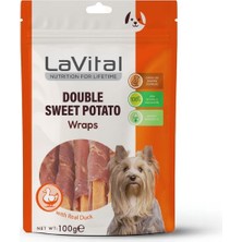 Lavital Ördek Eti Sarılı Tatlı Patatesli Köpek Ödülü 100 gr