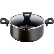 Tefal Titanyum 1x Xl Difüzyon Tabanlı 24 cm Derin Tencere Outlet Teşhir Ürün