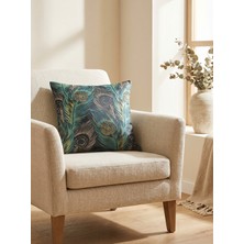 Ravello Home Premuım Özel Seri Palmiye Desen Çift Taraflı Kırlent Kılıfı