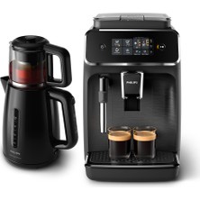 Philips 2200 Serisi Tamotomatik Espresso Makinesi EP2220/10 + Philips Daily Collection Çay Makinesi HD7301/00