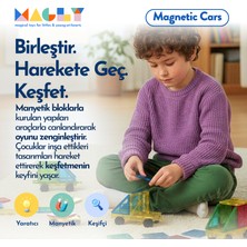 Magly Magnetic Cars Manyetik Araç Oyun Seti - Manyetik Yapı Blokları Araba Eklentisi