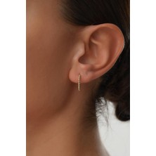 Arpaş 14 Ayar Mini Top Top Altın Halka Küpe