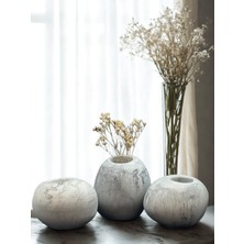 Magg Home Doğal Taş Görünümlü Çok Amaçlı Bohem Obje (Biblo-,kalemlik, Sukulent Saksısı, Oda Koku Çubuğu, Vazo)
