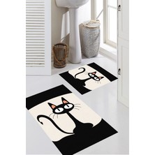 Eliana Home Dijital Baskı  2'li Banyo Paspas  Takımı RVG5293  100X60+60X50 cm