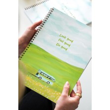 Matt Notebook A4 Spiralli Okul Defteri 80 Yaprak 2'li Set – Çizgili & Kareli