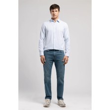 Lee Cooper Ricky Erkek Hıgh Rıse Straıght Rahat Kesim Yüksek Bel Düz Paça Jean Pantolon Yeşil