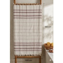 Vivesta Home Pamuk Peştemal 100X180 cm Çizgili – Plaj Havlusu, Hamam Havlusu, Sauna Havlusu, Çok Amaçlı Kullanım