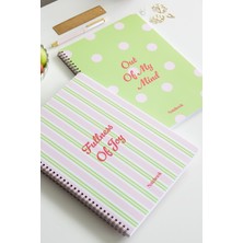 Matt Notebook A4 Spiralli Okul Defteri 80 Yaprak 2'li Set – Çizgili & Kareli