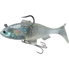 Effe Sasi Iki Iğne LW011 Renk J009 Silikon Sahte Balık Yem - 6 cm