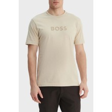 Boss Pamuklu Regular Fit Logo Detaylı Bisiklet Yaka T Shirt Erkek T Shirt 50559361 272