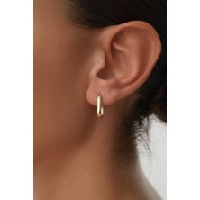 Arpaş 14 Ayar Altın Oval Küpe