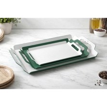 Ecostar Foldinglife 3 Lü (42X28CM,38X23CM,30X19CM)METAL Çay-Kahve-Sunum Tepsi Seti Fold-3st-Byzysl