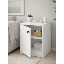 Pazaractive Lungo Çok Amaçlı Mini Dolap Beyaz Mutfak-Kiler-Banyo-Yatak Odası Dolabı