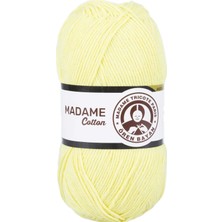 Die Grup 1 Adet Madame Cotton El Örgü Ipi Yünü 100 gr 006 Açık Sarı