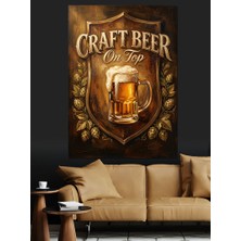 Artmeg Buz Gibi Craft Bira Logosu Dekoratif Kanvas - Mdf Ahşap Tablo
