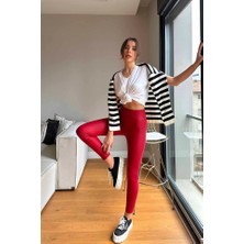 Amorluxe Kadın Yüksek Bel Içi Şardonlu Fırsat Ürün Toparlayıcı Tayt
