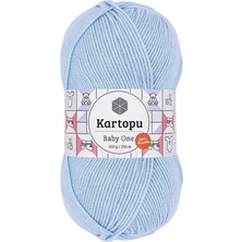 Die Grup 1 Adet Baby One Tüylenmeyen El Örgü Ipi Yünü Mavi K544