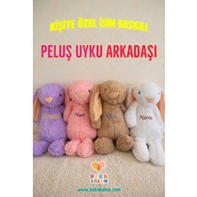 Blur Pera Balon - Isme Özel Baskılı Uyku Arkadaşı Peluş Tavşan Kişiselleştirilebilir Wellsoft