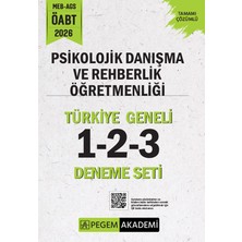 Pegem Akademi Yayıncılık 2026 MEB AGS ÖABT Psikolojik Danışma ve Rehberlik Öğretmenliği Ta