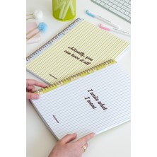 Matt Notebook A4 Spiralli Okul Defteri 80 Yaprak 2'li Set – Çizgili & Kareli