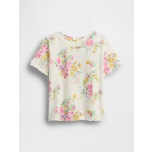 Gap Kız Bebek Krem Mix & Match Grafik Baskılı T-Shirt