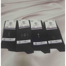 Shine Elagance Siyah Antrasit Renklerinde %90 Cotton Minik Desenli Erkek Soket Çorap