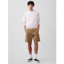 Gap Erkek Açık Kahverengi Essential Khaki Şort
