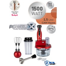Tefal Buz Kırıcı Dilimleyici ve Rende 4 Bıçaklı Powelix 1500 Waat 1,5 Litre Cam Hazneli Mutfak Robotu