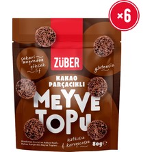 Züber Meyve Topu Kakao Parçacıklı 80G x 6 Adet