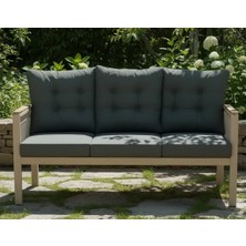 Opal 3lü (Antrasit) Metal Gövde Balkon-Bahçe-Kafe,çay Seti,koltuk Takımı,oturma Grubu,ofis Koltuğu