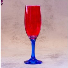 Sudeka 6 Parça Renkli Kahve Yanı Kadeh Bardak Seti 190CC