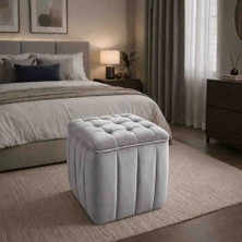 Muba Online Kapitoneli Dilimli “modern Kare Puf | Ayak Dinlendirme Taburesi | Dekoratif ve Rahat Yüksek Kalite”