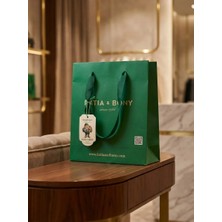 Bony Socks Katia & Bony Premium Baskılı Kraft Büyük Boy Hediye Çantası – Lüks Sunum Serisi Yeşil