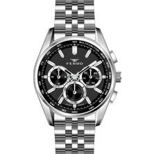 Ferro FM11749AWT-A2 Quartz Çelik Kordon Gri 44 mm Erkek Kol Saati