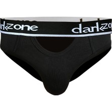 Darkzone Erkek Siyah Önü Açık Slip Külot