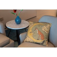 Abat Home Dekoratif, Modern Dijital Baskılı Süet Kırlent Kılıfı (Koltuk Yastık Kılıfı)  40 x 40