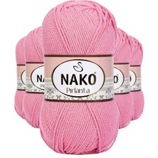 Die Grup 5 Adet Pırlanta Amigurumi El Örgü Ipi Yünü Pembe 6740