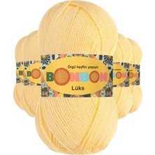 Die Grup 5 Adet Lüks Patik Ipi Yünü Bebe Sarı 98292