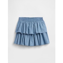 Gap Kız Çocuk Mavi Kids Katmanlı Etek