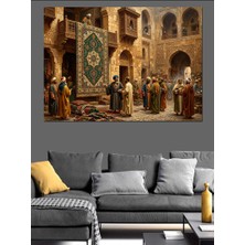 Artmeg Tarihi Pazar Yeri ve Halılar Dekoratif Kanvas - Mdf Ahşap Tablo