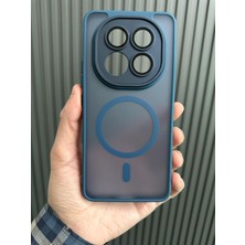 M.TK Moveteck Xiaomi Redmi Note 15 Pro+ Plus Kılıf Kamera Çıkıntılı Korumalı Mat Magsafe Wireless Şarj Destekli Renkli Yumuşak Kenarlı Hassas Butonlu Kapak