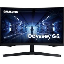 Samsung Odyssey G5 LC27G55TQBUXUF 27" 1 Ms 2k Curved 144 Hz Oyuncu Monitörü Teşhir