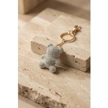Bony Socks Kadın Silver Taşlı Ayıcık Charm